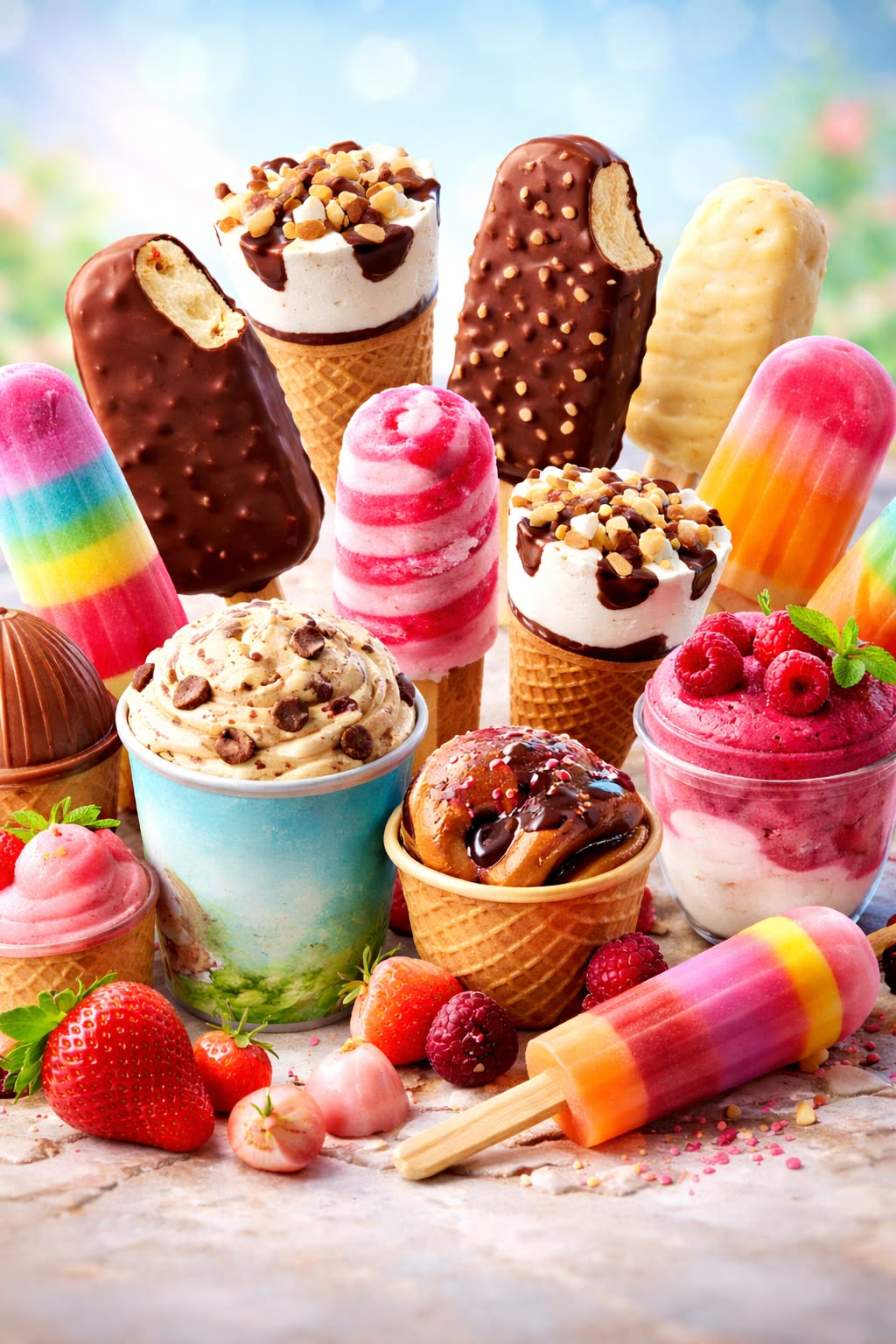 Ice cream desserts