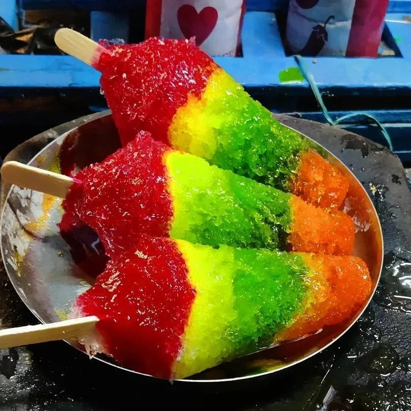 Colorful ice lolly